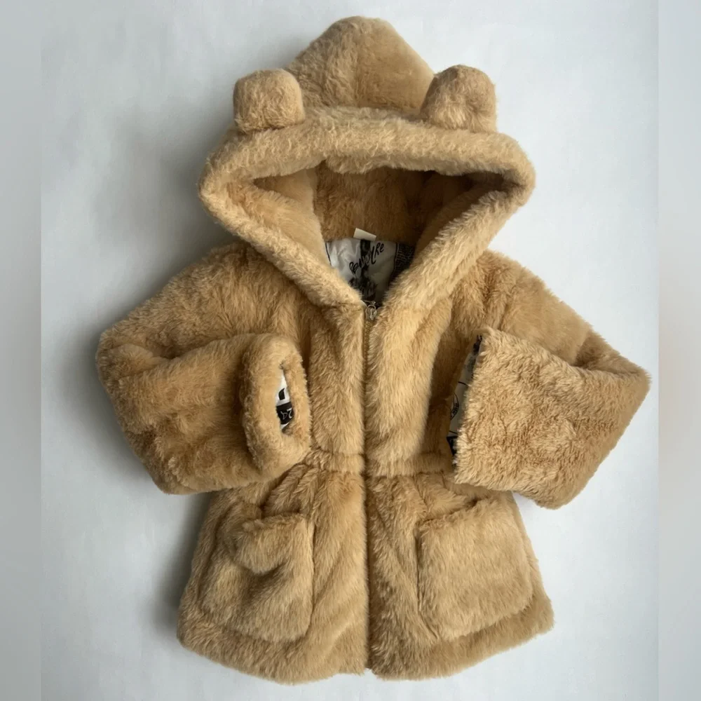 Teddy Bear Winter Coat Size 100 (SHEIN 3T)